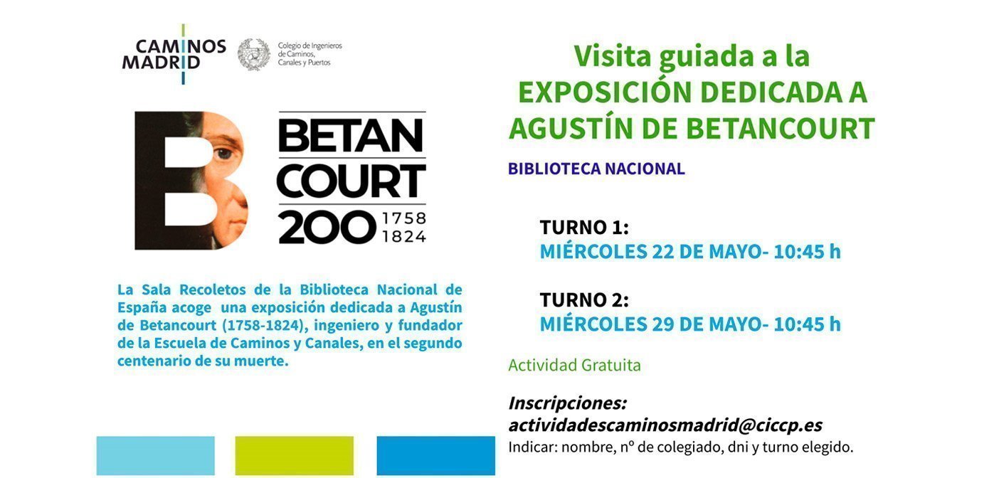 Biblioteca Nacional: Visita guiada a la Exposición Agustín de Betancourt