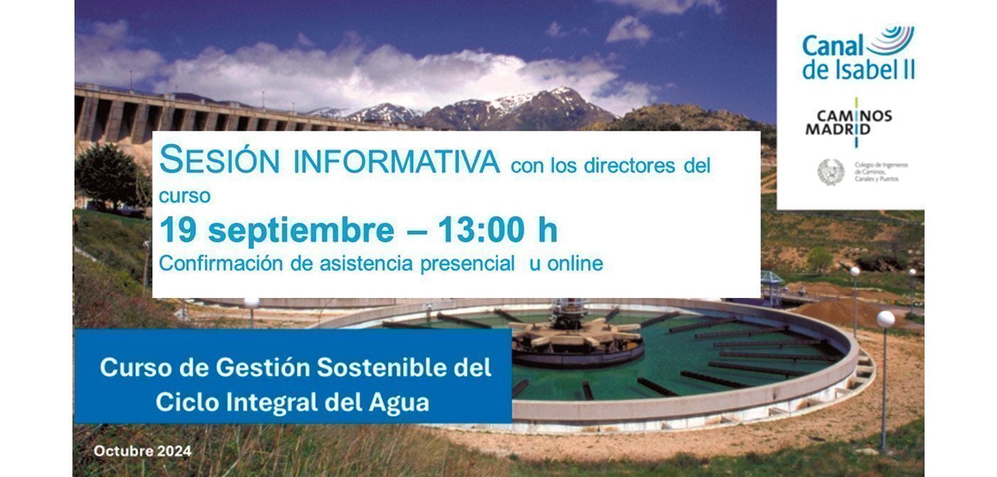 Sesión Informativa del Curso de Gestión Sostenible del Ciclo Integral del Agua